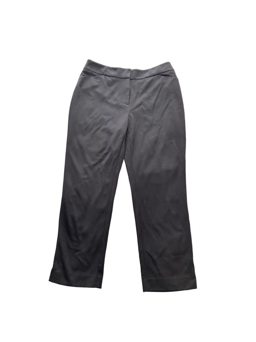 Chico’s Women’s Black Ankle Cropped Pants Size 6 Stretch Knit